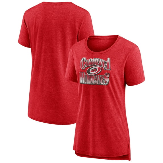 Women's Red Carolina Hurricanes Crash the Net Tri-Blend T-Shirt