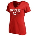 thumbnail image 1 of Women's Red Cincinnati Reds Live For It T-Shirt, 1 of 3