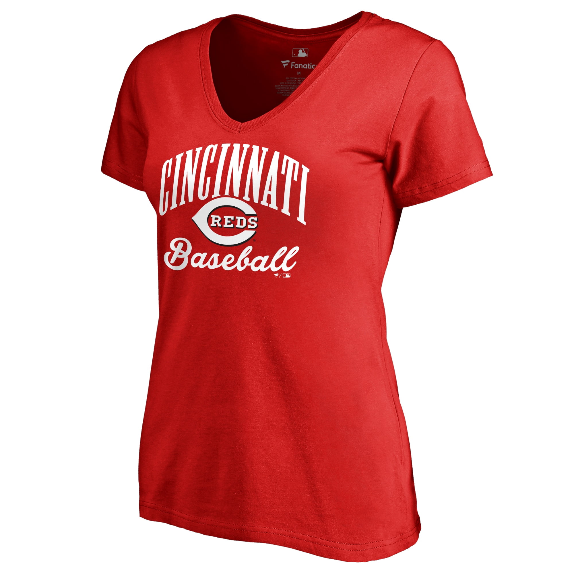 Women's Red Cincinnati Reds Victory Script T-Shirt - Walmart.com