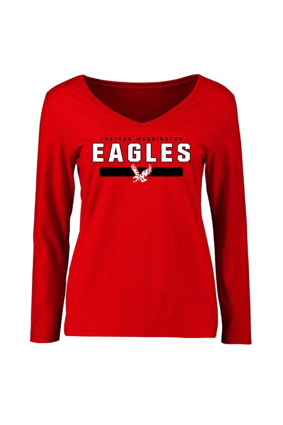 Women's Red Eastern Washington Eagles Team Strong Long Sleeve T-Shirt