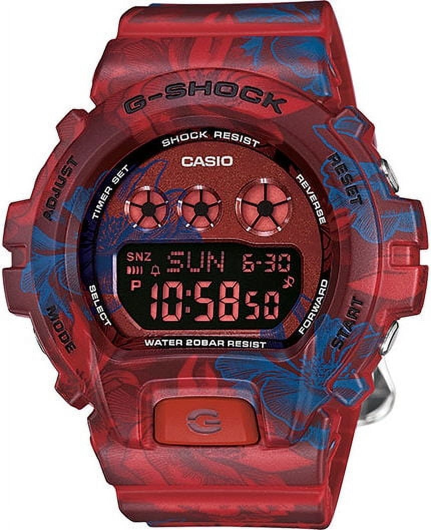 Women s Red Floral Print G Shock S Series Watch GMDS6900F 4