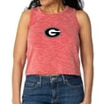 thumbnail image 1 of Women's Red Georgia Bulldogs Brie Sandwash Tri-Blend Cropped Tank Top, 1 of 2