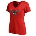 thumbnail image 1 of Women's Red Georgia Bulldogs Freehand T-Shirt, 1 of 2