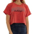 thumbnail image 1 of Women's  Red Georgia Bulldogs Kimberly Cropped Tie-Dye T-Shirt, 1 of 2