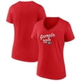 thumbnail image 1 of Women's Red Georgia Bulldogs Team Mom V-Neck T-Shirt, 1 of 3