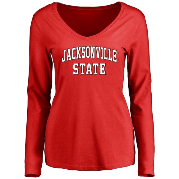 Women's Red Jacksonville State Gamecocks Everyday Long Sleeve T-Shirt