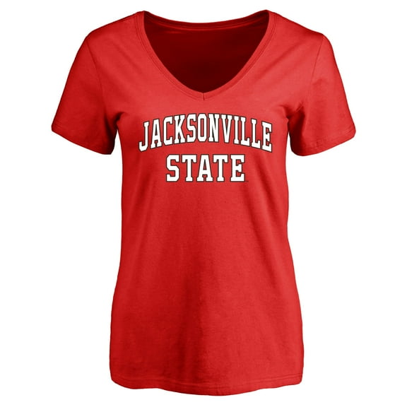 Women's Red Jacksonville State Gamecocks Everyday T-Shirt