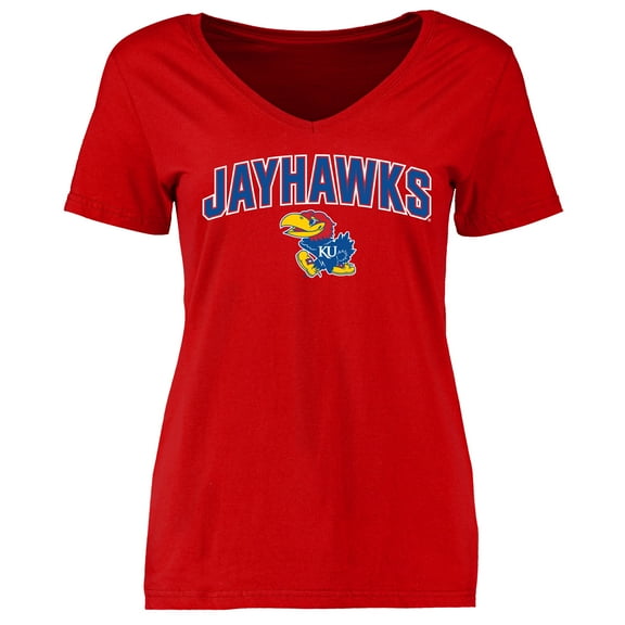Women's Red Kansas Jayhawks Proud Mascot T-Shirt