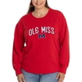thumbnail image 1 of Women's  Red Ole Miss Rebels Yvette Pullover Sweatshirt, 1 of 2