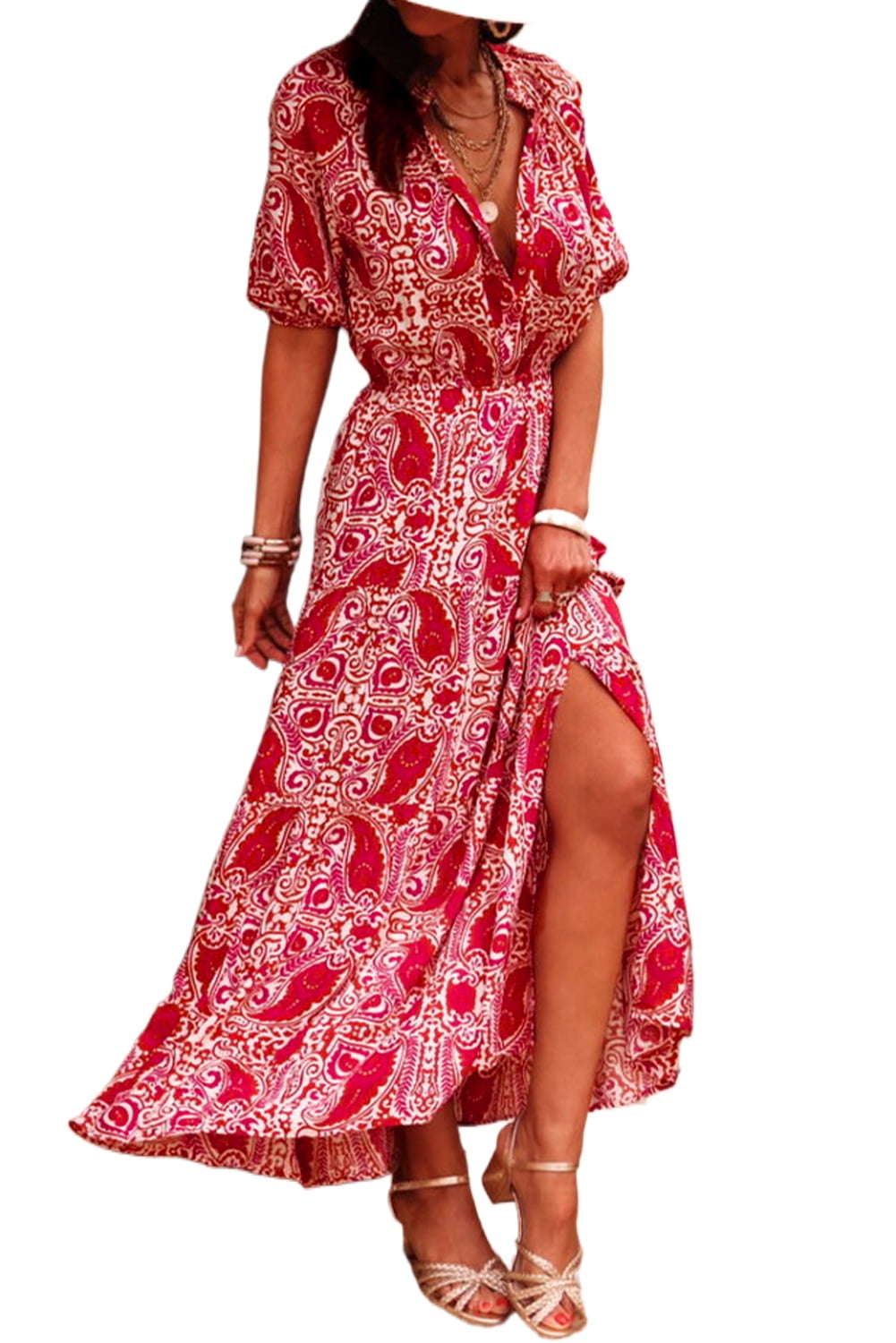 open lace back dress Bandana Maxi Dress Small main image 0