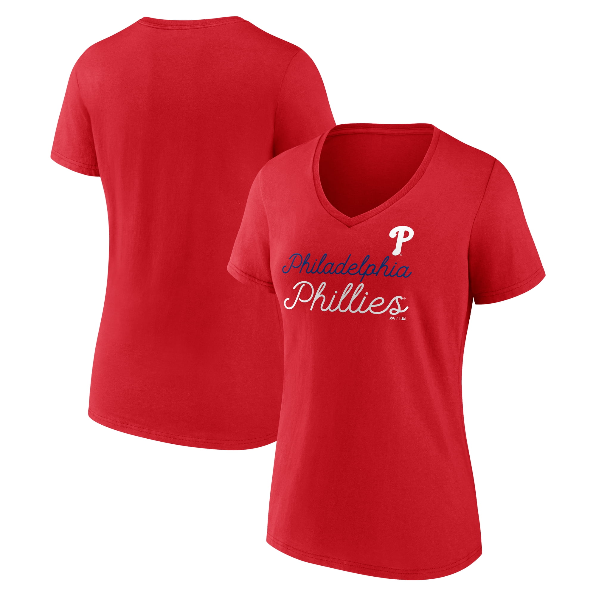 Women's Red Philadelphia Phillies Beat The Best Cotton T-Shirt ...