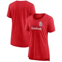 Women's Red St. Louis Cardinals Practice Time Tri-Blend T-Shirt