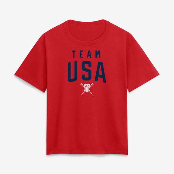 Women's-Red Team USA Summer Games Rowing T-Shirt