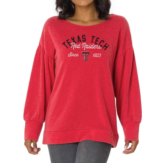 Women's Red Texas Tech Red Raiders Brooklyn Pullover Sweatshirt