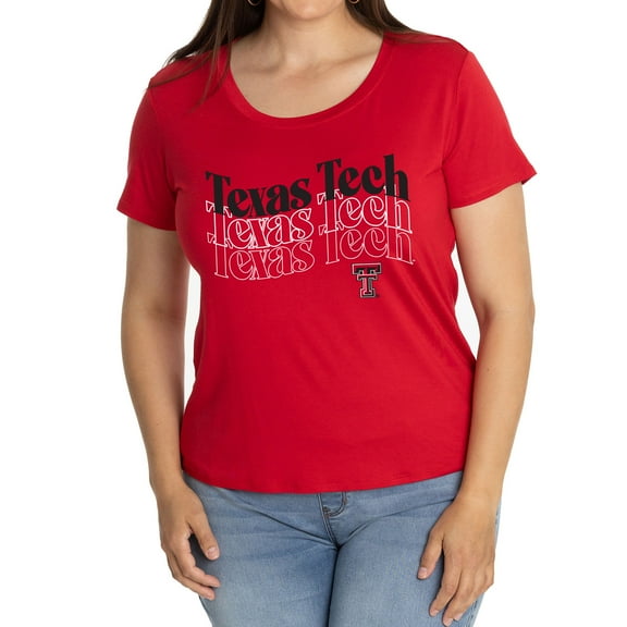Women's Red Texas Tech Red Raiders Relaxed Scarlet Scoop Neck T-Shirt