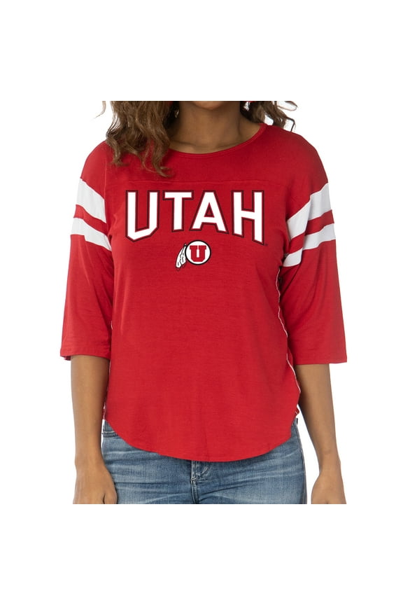 Women's Red Utah Utes Abigail Jersey T-Shirt