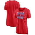 thumbnail image 1 of Women's Red Washington Capitals Crash the Net Tri-Blend T-Shirt, 1 of 3