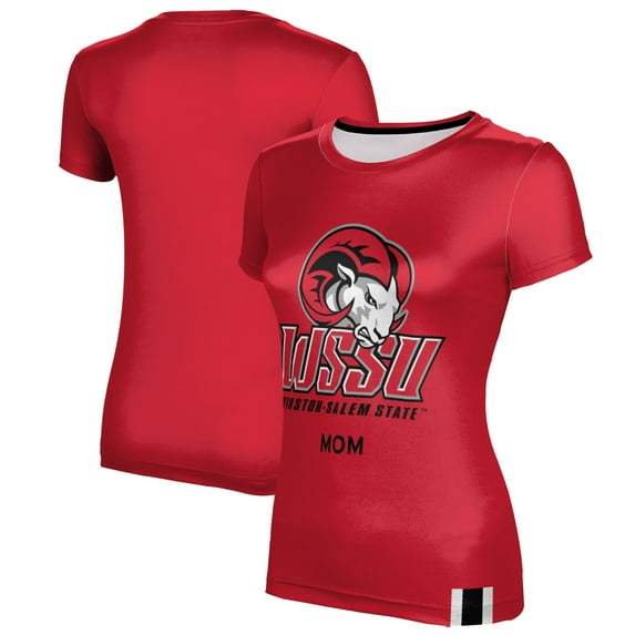 Women's Red Winston-Salem State Rams Mom T-Shirt