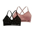 thumbnail image 1 of Women's Reebok 213TB22 Seamless Bralette - 2 Pack (Jacquard/Toadstool L), 1 of 1
