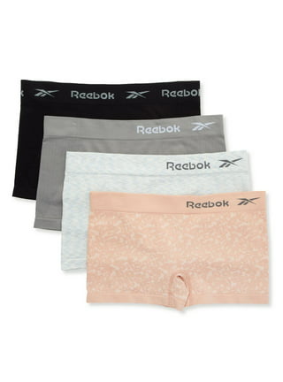 Reebok Women's Underwear - Seamless High Waist Brief Panties (6 Pack), Size  Small, Black/Blackened Pearl at  Women's Clothing store