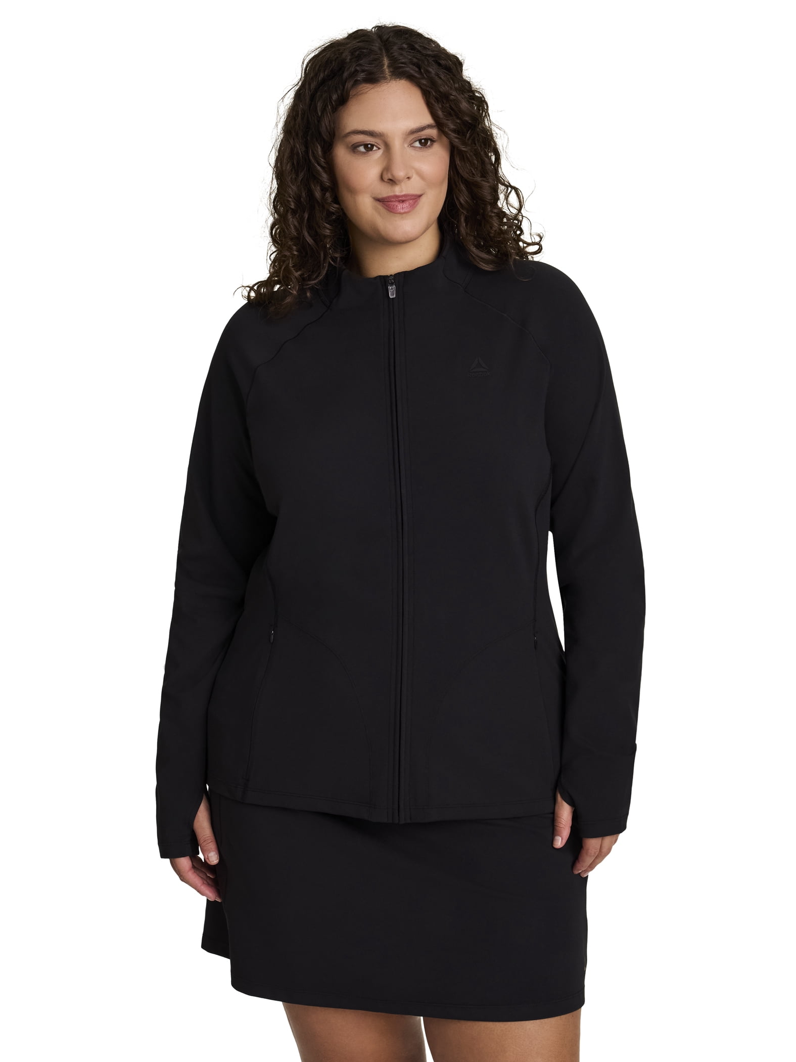 AO　レディース　BLK M Reebok Women's Move Performance Jacket, Sizes XS-4X - Walmart.com