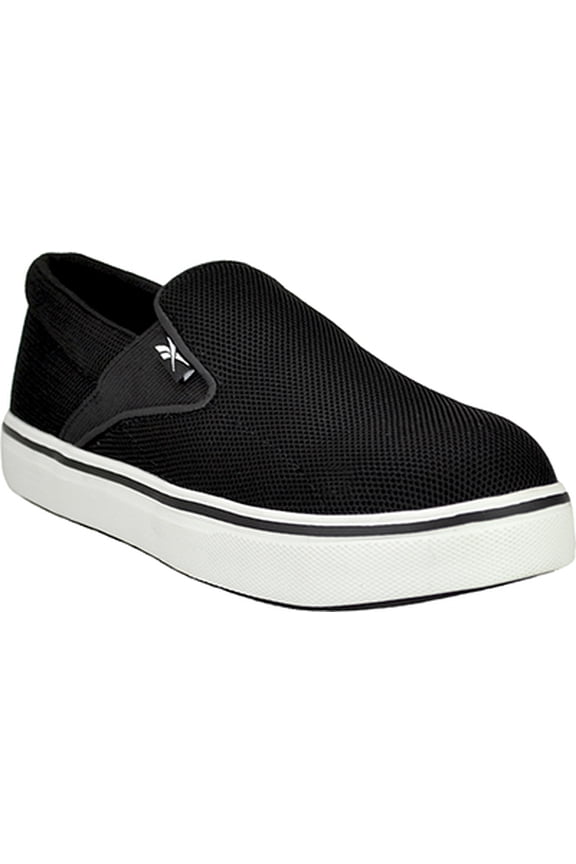 Women's Reebok Steel Toe Wedge Sole Slip-On Work Shoe RB725, Black