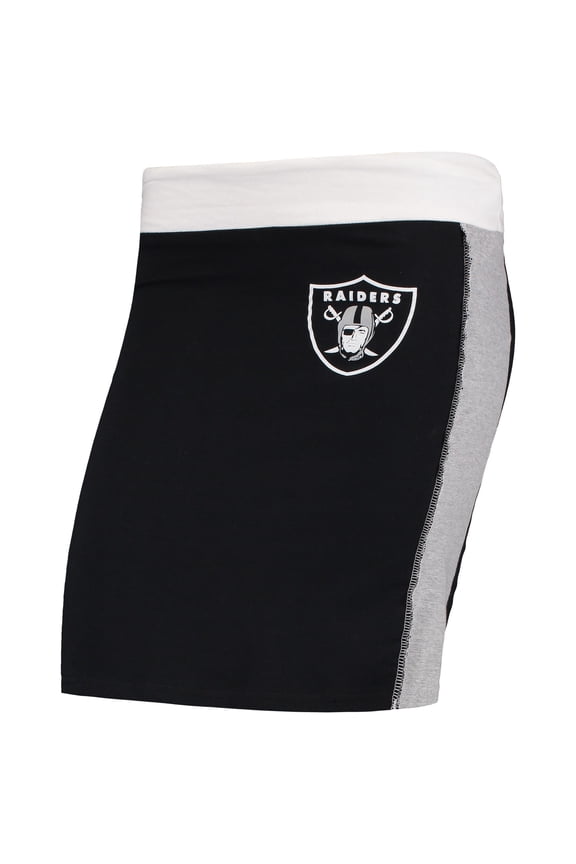 Women's Refried Apparel Black Las Vegas Raiders Sustainable Short Skirt