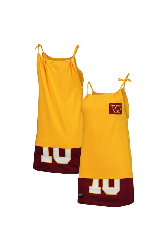 Women's Refried Apparel Gold Washington Commanders Sleeveless Tank Dress