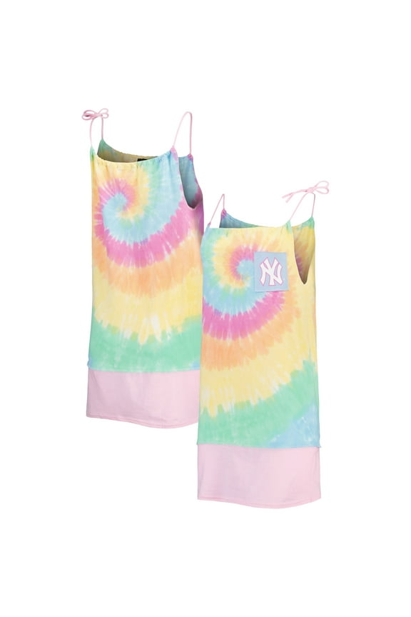 Women's Refried Apparel New York Yankees Tie-Dye Tank Dress