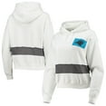 thumbnail image 1 of Women's Refried Apparel White Carolina Panthers Sustainable Crop Dolman Pullover Hoodie, 1 of 4