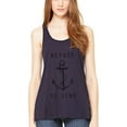 thumbnail image 1 of Women's Refuse To Sink Printed Flowy Racerback Tank Top, 1 of 1