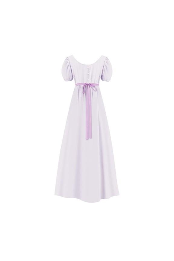 Women’s Regency Inspired High Waist Ball Gown Vintage Victorian Tea Dress