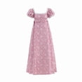thumbnail image 1 of Women's Regency Inspired Vintage High Waist Victorian Tea Dress Elegant Long Gown, 1 of 7