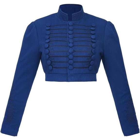 Women’s Regency Spencer Jacket Vintage Empire Waist Crop Riding Coat Victorian Inspired Redingote Jacket