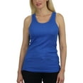thumbnail image 1 of Women's Regular Fit Cotton Blend Ribbed Tank Tops - Soft Breathable, Gym & Lounge Wear (M-2XL), 1 of 5