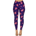 thumbnail image 1 of Women's Regular Pink Ghost Halloween Pattern Printed Leggings, 1 of 3