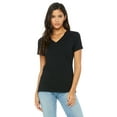 thumbnail image 1 of Women's Relaxed Cotton V-Neck T-Shirt, 1 of 1