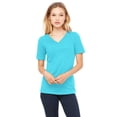 thumbnail image 1 of Women's Relaxed Cotton V-Neck T-Shirt, 1 of 1