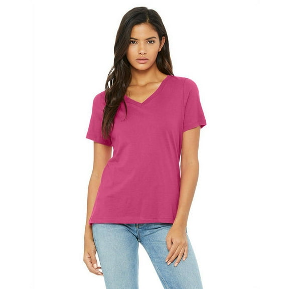 Women's Relaxed Cotton V-Neck T-Shirt