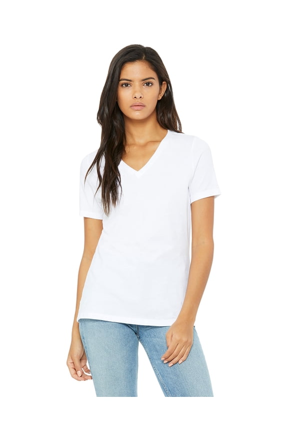 Women's Relaxed Cotton V-Neck T-Shirt