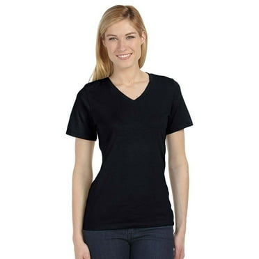 Women's Relaxed Cotton V-Neck T-Shirt