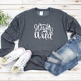 thumbnail image 1 of Women's Relaxed Fit Soft Witchy and Wild Halloween Sweatshirt, 1 of 8
