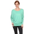 thumbnail image 1 of Moa Collection Women's Relaxed Fit Tunic Top Dolman Sleeve Knit Casual Style, 1 of 4