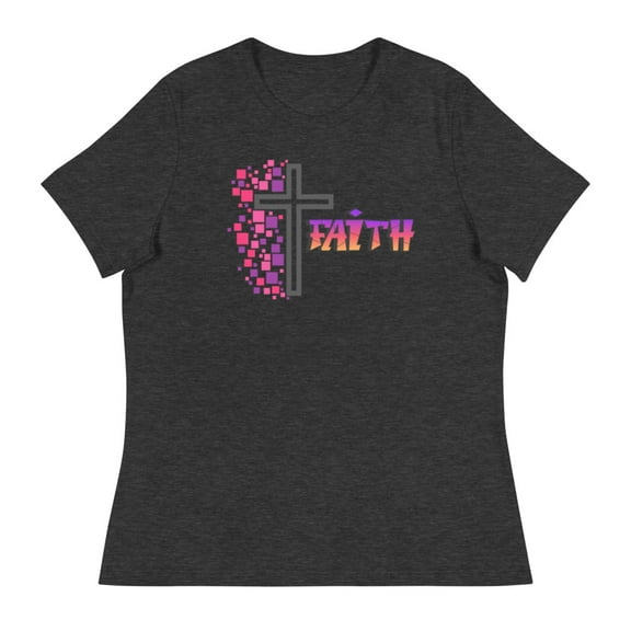 Women's Relaxed T-Shirt (Dark Grey Heather, XL)