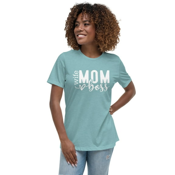Women's Relaxed T-Shirt (Heather Blue Lagoon, M)