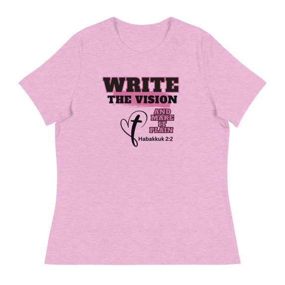 Women's Relaxed T-Shirt (Heather Prism Lilac, XL)