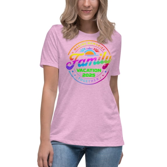 Women's Relaxed T-Shirt (Heather Prism Lilac, XL)