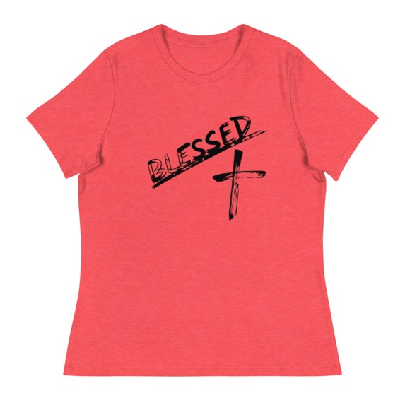 Women's Relaxed T-Shirt (Heather Red, M)