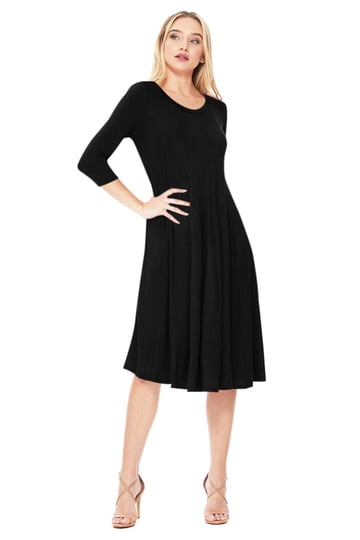 navy blue dress for baby girl COS A-Line Jersey Swing Dress Apron Pockets Red Sz Large main image 0