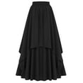 thumbnail image 1 of Women's Renaissance High Waist Elastic Layered Ruffled Skirt All-Season Elegant Skirt for Casual/Formal Wear, 1 of 9